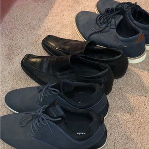 3 pairs of Aldo Casual/Dress shoes. Seldom worn, good condition overall!